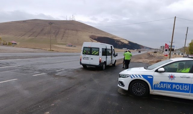 Patnos'ta öğrenci taşıma araçlarında güvenlik denetimi yapıldı