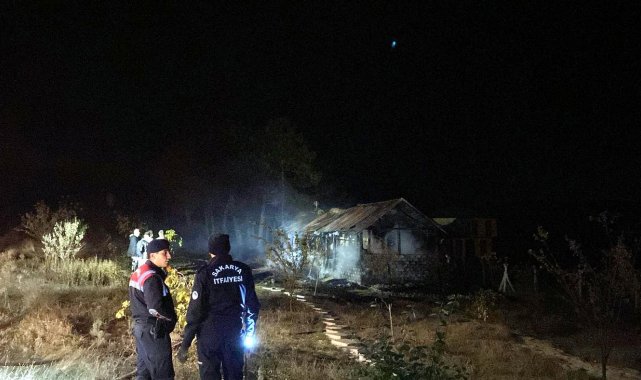 Sakarya'da yayla evi alevlere teslim oldu