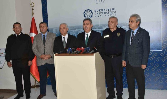 Vali Elban, yaralı polisleri hastanede ziyaret etti