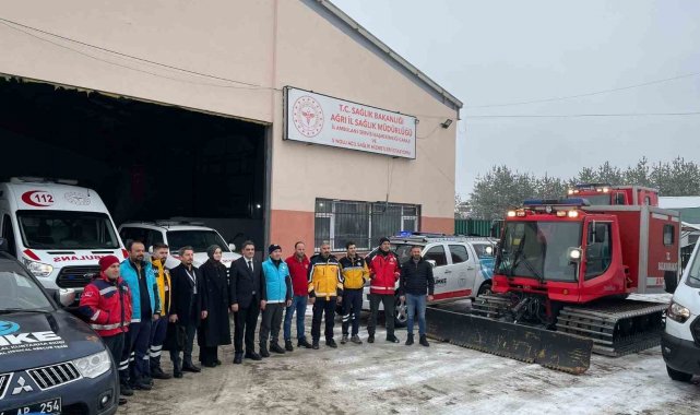 Ağrı'da 112 ekipleri kışa hazır