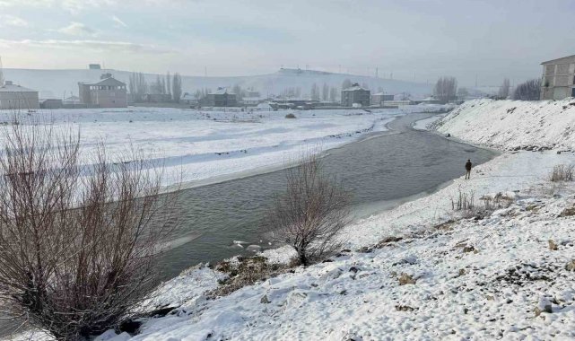 Ağrı'da dondurucu soğuklar etkisini sürdürüyor
