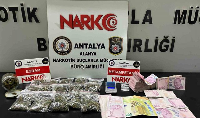 Alanya'da uyuşturucu ticaretine 2 gözaltı