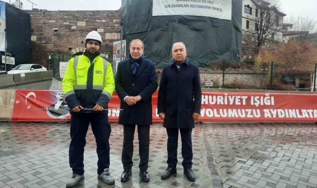 Ankara Kalesi'nde restorasyon çalışmaları devam ediyor