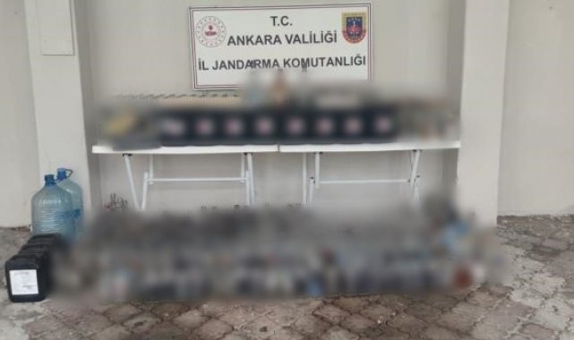 Ankara'da jandarmadan yılbaşı öncesi sahte alkol operasyonu