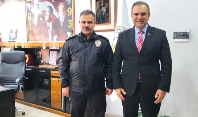 Başkan Dilsiz'e Emniyet Müdürü Kalaycı'dan veda ziyareti