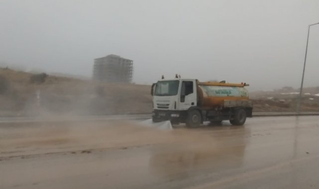 Battalgazi'de cadde ve sokaklar temizleniyor