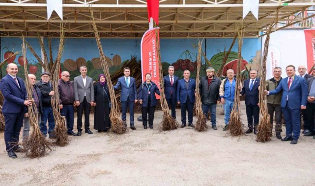 Bilecikli 405 çiftçiye 35 bin fidan dağıtıldı