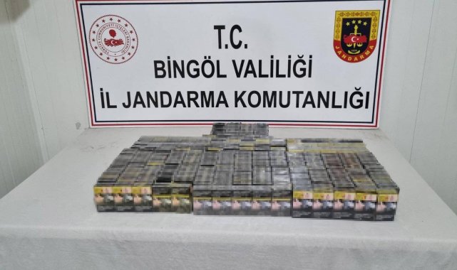 Bingöl'de 500 paket kaçak sigara ele geçirildi, araması bulunan 1 kişi yakalandı