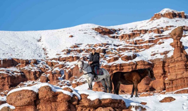 Burası Colorado değil Erzurum: İşte kırmızının beyaz ile buluştuğu yer