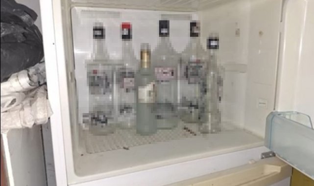 Burdur'da yılbaşı öncesi 333 litre kaçak içki ele geçirildi