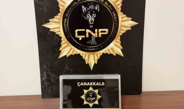 Çanakkale'de piyasa değeri 2 milyon TL olan kokain ele geçirildi