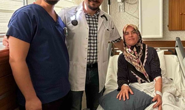 El bileğinden anjiyo ile sağlığına kavuştu