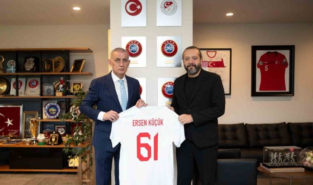 Ersen Küçük'ten, TFF Başkanı Hacıosmanoğlu'na ziyaret