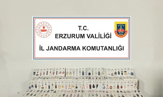 Erzurum'da gümrük kaçağı parfüm ele geçirildi