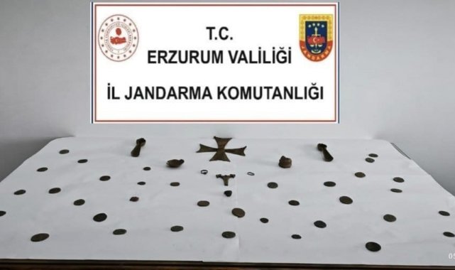 Erzurum'da Roma dönemine ait eserler ele geçirildi