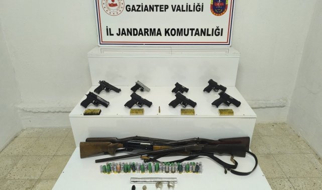 Gaziantep'te 19 ruhsatsız silah ele geçirildi