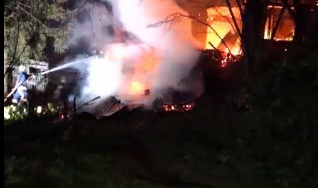 Giresun'da patlayan tüp yangına neden oldu
