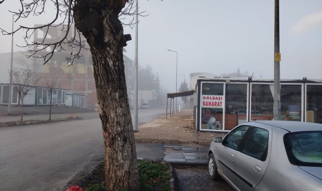 Gölbaşı'nda sis etkili oldu