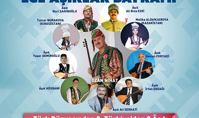 Halk ozanları Denizlililer için çalıp söyleyecek