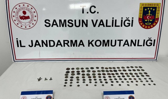 Jandarma 113 adet sikke ele geçirdi