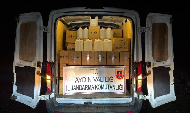 Jandarma ekipleri 1 ton 600 litre etil alkol ele geçirdi