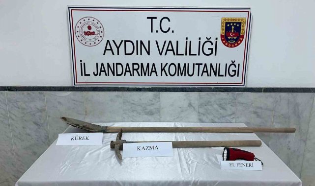 Kaçak kazı yaparken suçüstü yakalandılar