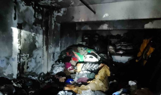 Kahramanmaraş'ta iş yeri yangını söndürüldü