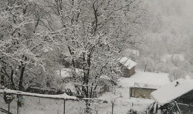 Kastamonu'da kar yağışı etkili oldu