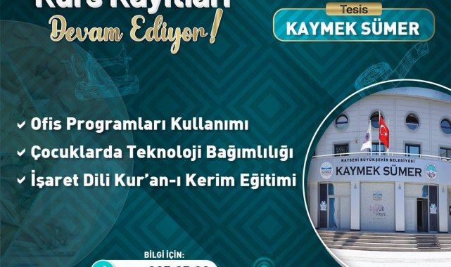 KAYMEK'ten güz dönemine özel kurs seçenekleri