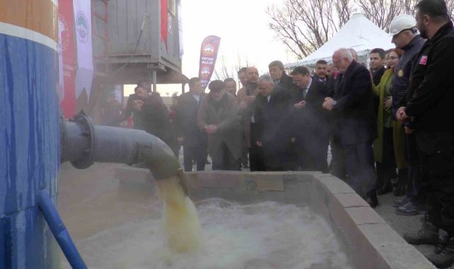 Kayseri Sera OSB için kullanılacak jeotermal su sondadan çıktı