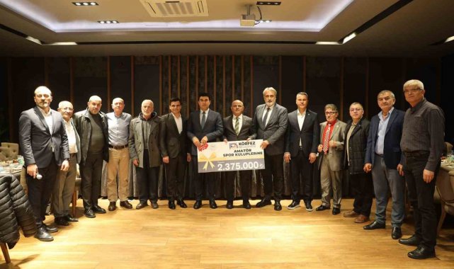 Körfez'de amatör spor kulüplerine 2 milyon 375 bin TL'lik destek