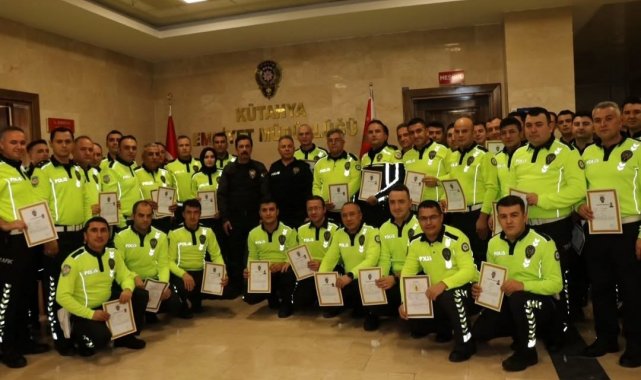 Kütahya polisine "Başarı ve üstün başarı" belgesi