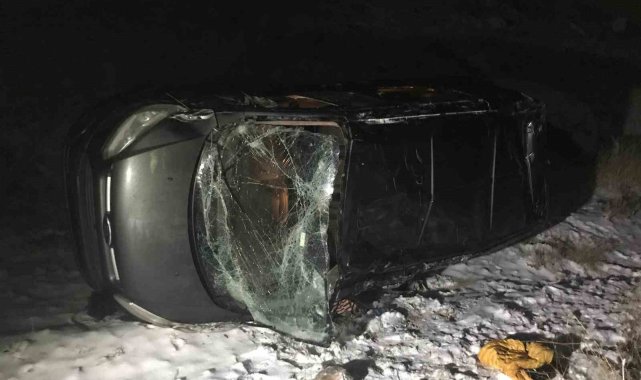 Malatya'da hafif ticari araç şarampole uçtu: 3 yaralı