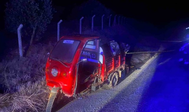 Manisa'da üç tekerlekli motosiklet kazasında can verdi