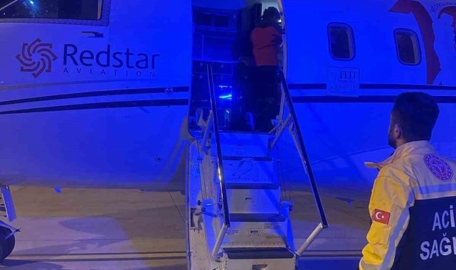 Mardin'de ambulans uçak 1 günlük bebek için havalandı