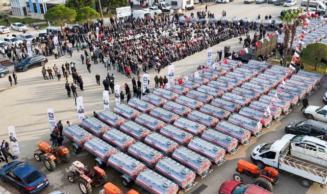 Mersin'de 130 üreticiye sulama tankeri desteği
