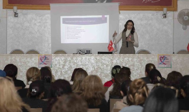 Mersin'de kadınlar 'meme kanseri' konusunda bilinçlendiriliyor