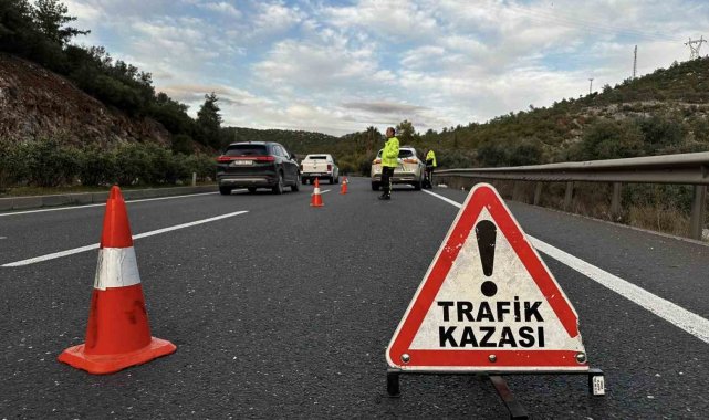 Milas'taki kazada motosiklet sürücüsü yaralandı
