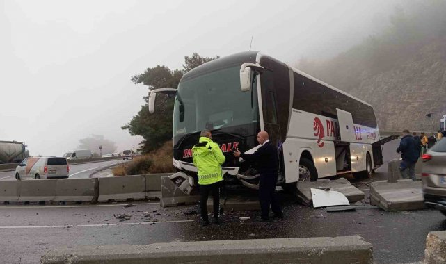 Muğla'da otobüs kazası: 5 yaralı