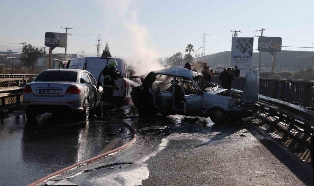 Muğla'da zincirleme kaza: 1'i ağır 7 yaralı