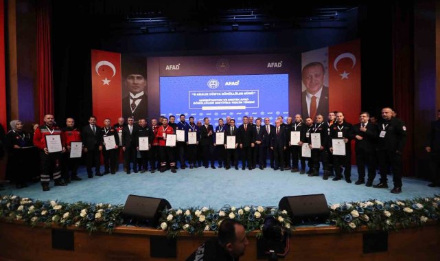 OMÜ Arama Kurtarma ekibine AFAD'dan akreditasyon sertifikası