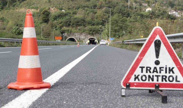 Ordu'da bir haftada yaklaşık 16 bin araç ve sürücüsü denetlendi