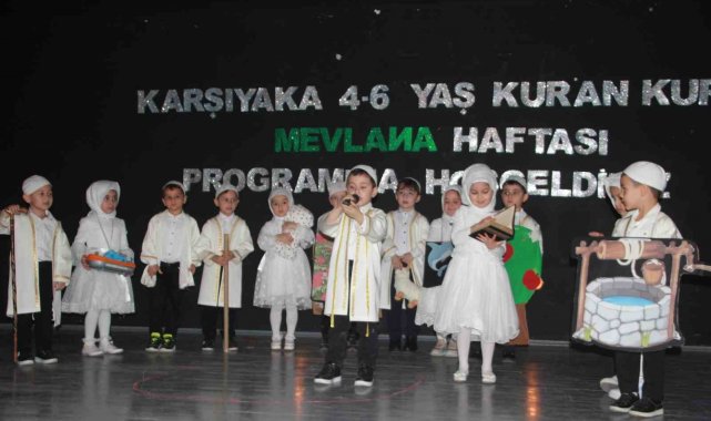 Ordu'da minikler Hz. Mevlana'yı anlattı