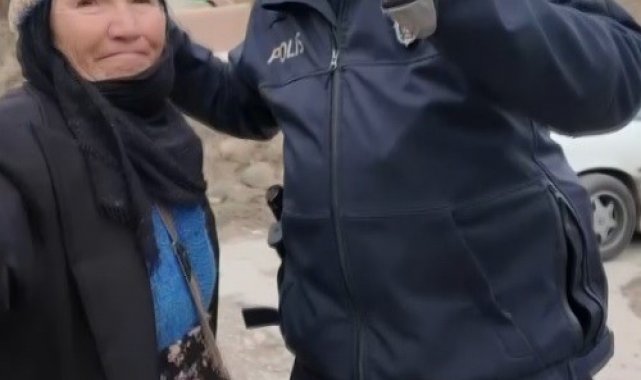 Polis Memuru Mustafa Şahin, Şehri Teyze'nin umre hayalini gerçekleştirecek