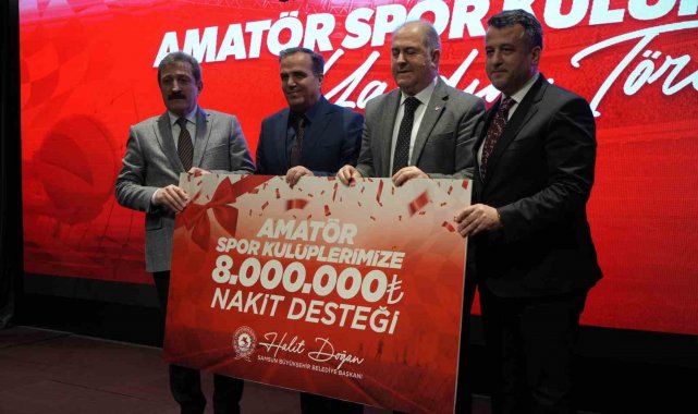 Samsun'da amatör spora 8 milyon TL'lik destek