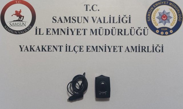 Samsun'da bir araçta radar tespit cihazı ele geçirildi