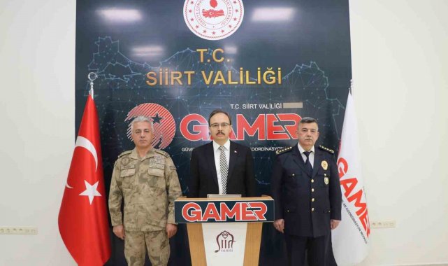 Siirt'te kasım ayı güvenlik ve asayiş değerlendirme toplantısı düzenlendi