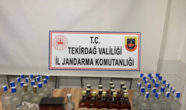 Tekirdağ'da kaçak alkollü içki ve uyuşturucu madde ele geçirildi