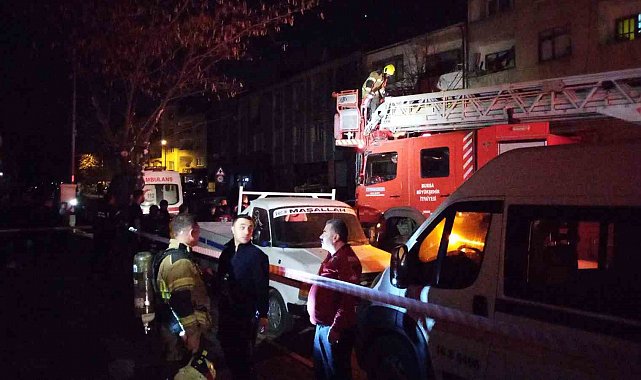 Yangında 1 aylık bebek zehirlendi