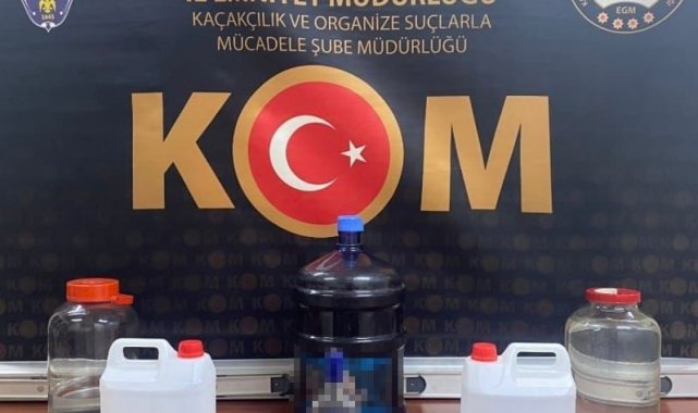Yılbaşı öncesinde damacana dolusu sahte alkol yakalandı